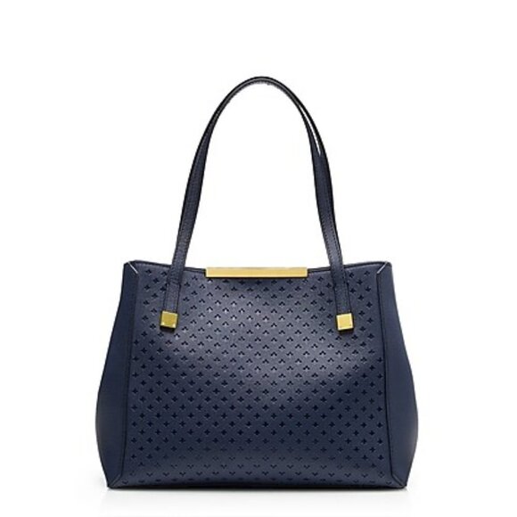 J. Crew Claremont Perforated Tote NEW - Picture 1 of 7